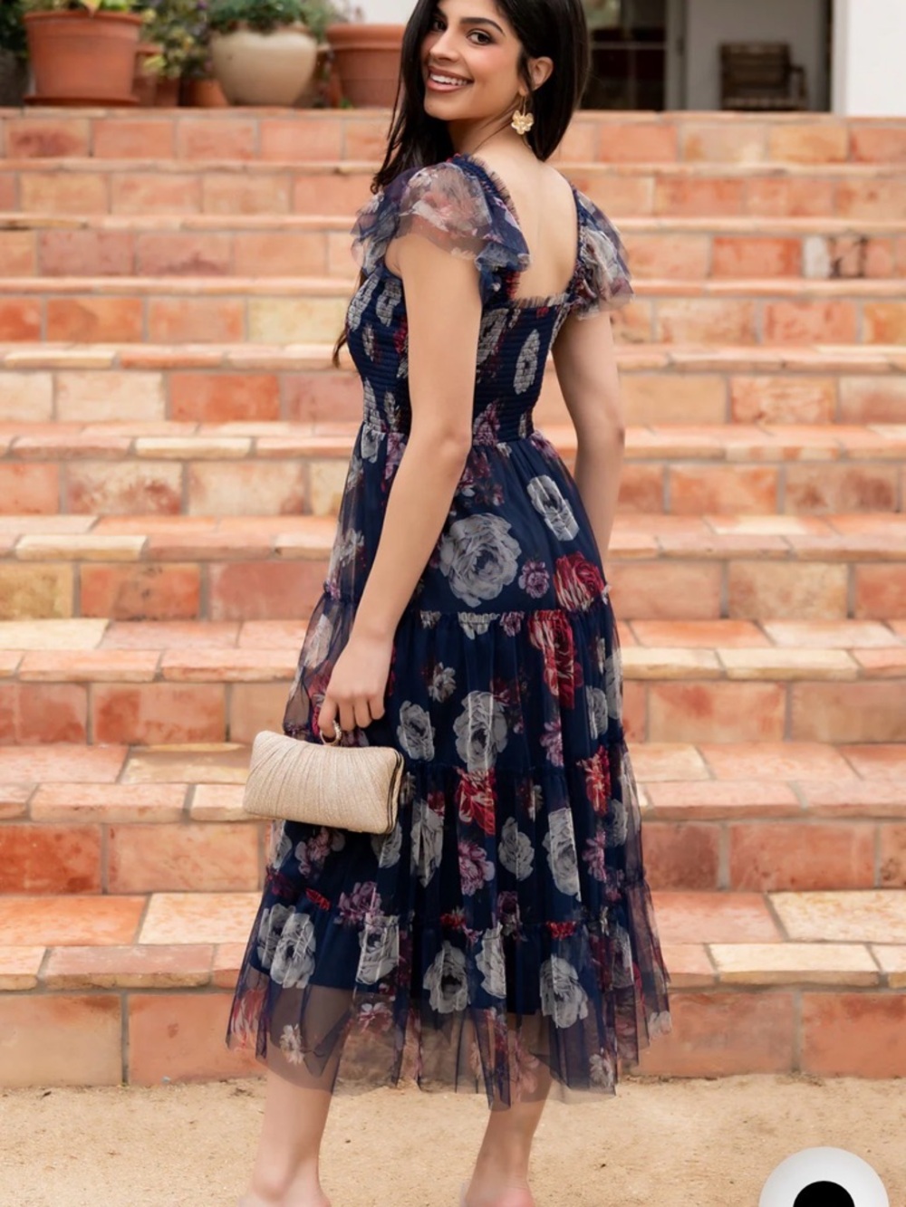Baltic Born Clementine Tulle Midi Dress - Picture 4 of 5